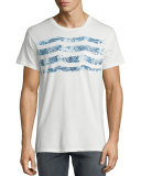 Sapphire Waves Pocket T-Shirt, White