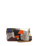 Dinky Small Patchwork Crossbody Bag, Black/Multi