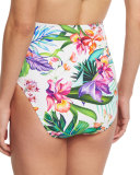 Floral-Print Ultra High-Rise Swim Bottoms