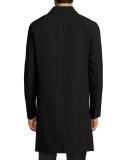 Porter HL Kingward Single-Breasted Top Coat, Black