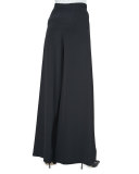 Wide-Leg Pants with Pleated Front