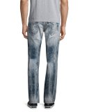 Rocco Flap-Pocket Skinny Jeans, Faded Galaxy