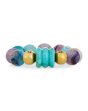 Agate & Druzy Beaded Bracelet