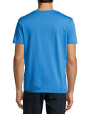 Lindon Cotton V-Neck T-Shirt, Slate