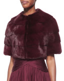 Half-Sleeve Mink Fur Bolero 
