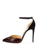 Uptown d'Orsay 100mm Red Sole Pump, Brown