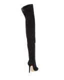 Bernadette Pointed-Toe Over-the-Knee Boot, Black