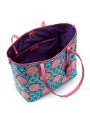Little Marlborough Polka-Dot Iphis Tote Bag, Green