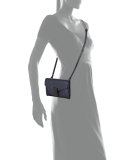 Mini Envelope Crossbody with Monili Closure, Blue