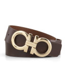 Large-Gancini-Buckle Belt, Tan