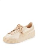 Basket Patent Platform Low-Top Sneaker, Frappe