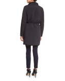 Berit Reversible Faux-Fur Trimmed Coat