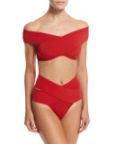Lucette Off-The-Shoulder Two-Piece Swimsuit