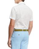 Flight Path Short-Sleeve Sport Shirt, Blue