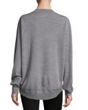 Lara Lip Tonal Sequined Joey Jumper, Gray