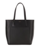 Panama North-South Zip Tote Bag, Black