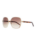Square Metal Sunglasses