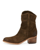 Martana Suede Ankle boot, Bosco