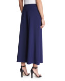 Luxe Jersey Cropped Pants, Abyss 