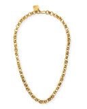 Mini Chain Bronze Necklace, 21"