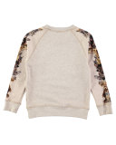 Mio Melange Totem Sweatshirt, Tan, Size 4-12