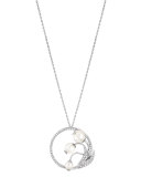 Muguet Pearl & Diamond Pendant Necklace
