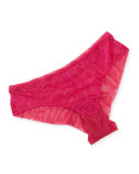 Iris Lace-Front Briefs, Pink