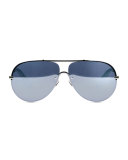 Ryder Mirrored Aviator Sunglasses