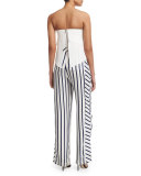 Dual-Striped Wide-Leg Pants, Dual Stripe