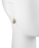 Lentil Ice 24k Gold & Diamond Dangle Earrings