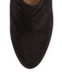 Mendez Suede Ankle Bootie, Black 