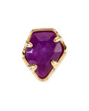 Purple Jade Facet Charm