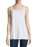 Sleeveless Scoop-Neck Lightweight Jersey Tank