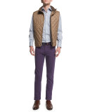 Hudson Quilted Vest, Brown