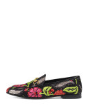 New Jordaan Brocade Horsebit Loafer, Floral