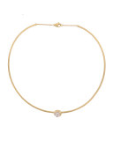 Jaipur Collar Necklace with Pavé Diamond Bezel