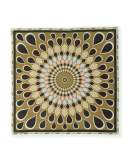 Square Voile Kaleidoscope Scarf, Green