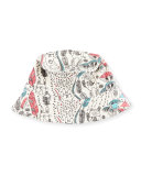 Reversible Printed Baby Bucket Hat, Pink/White