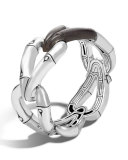 Bamboo Rosewood Hinged Link Bangle