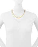 Single Short Lush Necklace in 24K Gold, 18"