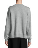 Zip-Front Bomber Jacket, Heather Gray