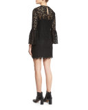 Megali Lace-Up Mini Dress