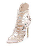 Lacey Crystal Bridal Sandal, Crystal Heavenly