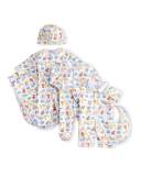 Born to Run Animal Printed Coverall, Yellow, Size 3-18 Months