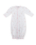 Ribbon Bouquets Convertible Sleep Gown, Pink, Size Newborn-Small