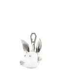 Blu Leather Dog Charm, White/Multi