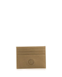 Textured Leather Card Holder, Brown