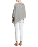 Striped Reversible Poncho, Moon