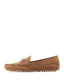 Road Horsebit Slip-On Driver, Acero 