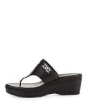 Lindy Grand Thong II Wedge Sandal, Black